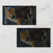 Roter Fox an Schiffbruch Courtney Ford Visitenkarte (Vorne/Hinten)