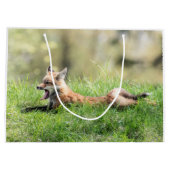Roter Fox-Ausrüstung Große Geschenktüte (Rückseite)