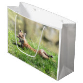 Roter Fox-Ausrüstung Große Geschenktüte (Vorderseite Schrägansicht)
