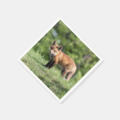 Roter Fox-Ausrüstung Serviette (Ecke)