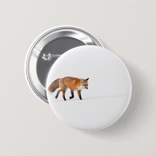 Roter Fox Button (Vorne & Hinten)