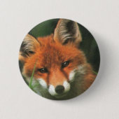 Roter Fox Button (Vorderseite)