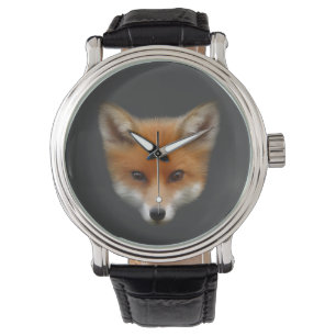Roter Fox CUB passen auf Armbanduhr