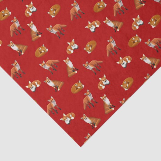 Roter Fox-Familien-Seidenpapier-Moosbeere Seidenpapier (Ausschnitt)