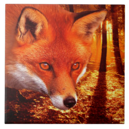 Roter Fox Fliese
