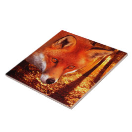 Roter Fox Fliese