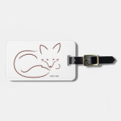 Roter Fox Gepäckanhänger (Vorderseite horizontal)