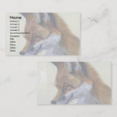 Roter Fox (Hauptstudie) Visitenkarte (Vorne/Hinten)