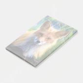 Roter Fox im Gras-Wildlife-Image Post-it Klebezettel (angewinkelt)