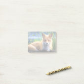 Roter Fox im Gras-Wildlife-Image Post-it Klebezettel (Auf Schreibtisch)