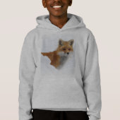 Roter Fox im Schnee Hoodie (Vorderseite)