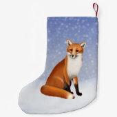 Roter Fox im Schnee-WeihnachtsStrumpf Kleiner Weihnachtsstrumpf (Rückseite)