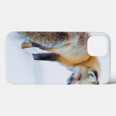 Roter Fox im Winter Case-Mate iPhone Hülle (Rückseite (Horizontal))
