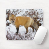 Roter Fox im Winter Mousepad (Mit Mouse)