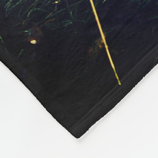 Roter Fox in einem Wald Fleecedecke (Ecke)