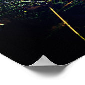 Roter Fox in einem Wald Poster (Ecke)