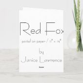 Roter Fox Karte (Rückseite)