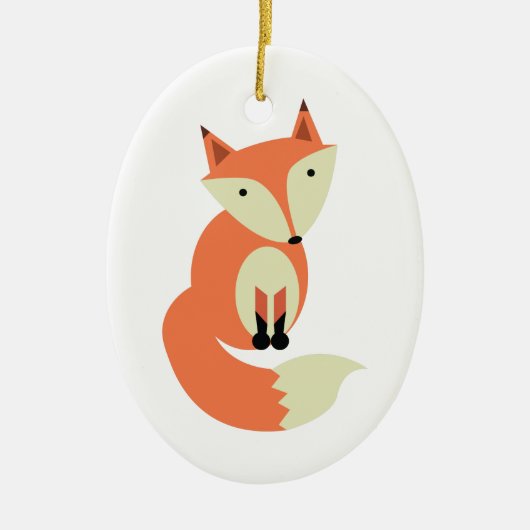 Roter Fox Keramikornament (Vorne)