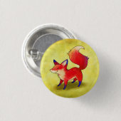 Roter Fox-Knopf Button (Vorne & Hinten)