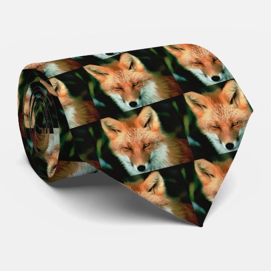 Roter Fox Krawatte (Gerollt)