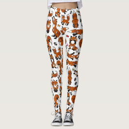 Roter Fox-Leggings Leggings