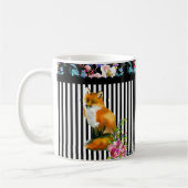 Roter Fox mit Blumen u. Kaffeetasse (Links)