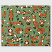 Roter Fox-Packpapier - wählen Sie Geschenkpapier (Flach)