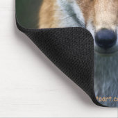 Roter Fox-Porträt Mousemat Mousepad (Ecke)
