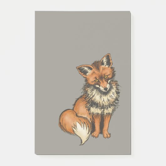 Roter Fox Post-it Klebezettel (Vorderseite)