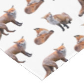 Roter Fox-Raserei-Tischdecke (wählen Sie Farbe) Tischdecke (Schrägansicht)