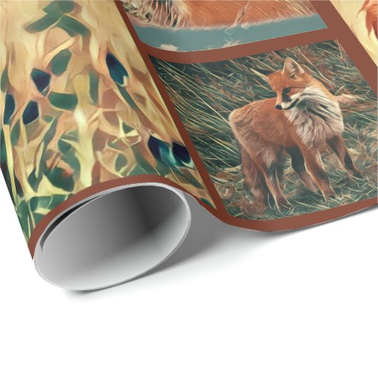Roter Fox-Sammlung Geschenkpapier (Rolleneckpunkt)