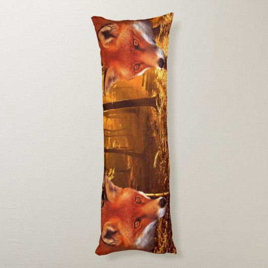 Roter Fox Seitenschläferkissen (Rückseite (Vertikal))