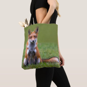Roter Fox-Sitzen Tasche