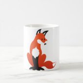 Roter Fox-Tasse Kaffeetasse (Mittel)