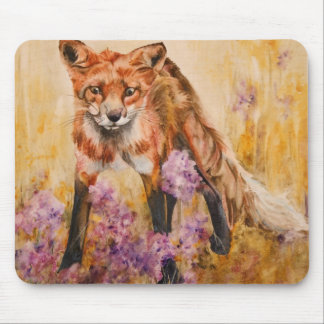 Roter Fox-Tier-Aquarell-wild lebende Tiere Mousepad