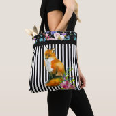 Roter Fox u. BlumenTaschen-Taschen-Streifen Tasche (Von Nahem)