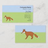 Roter Fox. Visitenkarte (Vorne/Hinten)