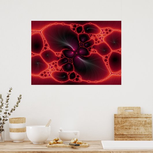 Roter Frack Poster (Küche)