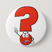 Roter Fragezeichen-Knopf Button (Vorderseite)