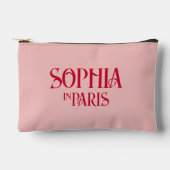Roter französischer Individuelle Name in Paris Dus Zubehörtasche (Vorderseite)