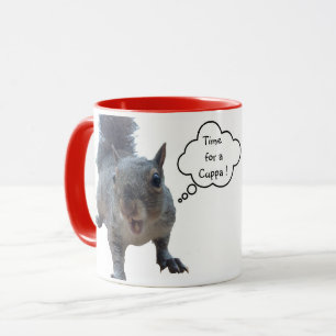 Roter Frechling Eichhörnchen-Tasse Tasse