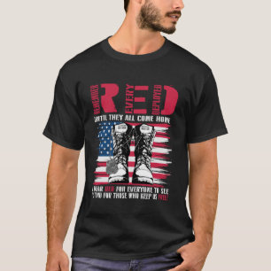 Roter Freitag Denke an jeden der im Einsatz ist Mi T-Shirt