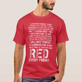 Roter Freitag erinnere dich an das eingesetzte mil T-Shirt