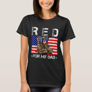 Roter Freitag für Papa Flagge denkt an jeden, der T-Shirt
