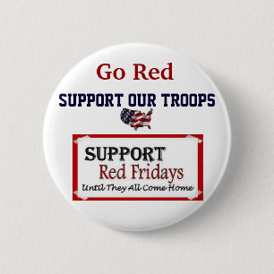 Roter Freitag-Knopf Button