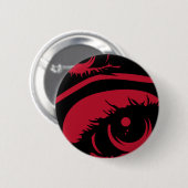 Roter frequentierender Augen-Knopf Button (Vorne & Hinten)