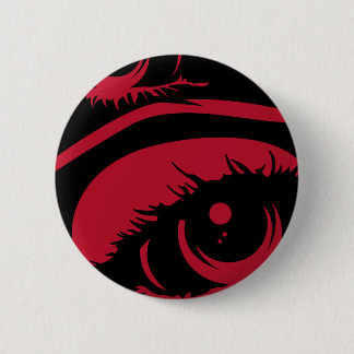 Roter frequentierender Augen-Knopf Button