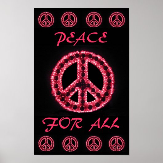 Roter Frieden für alle Plakate (Vorne)