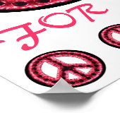 Roter Frieden für alle Plakate (Ecke)