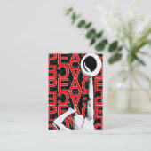 "Roter Friedens" mollige Karte (Stehend Vorderseite)